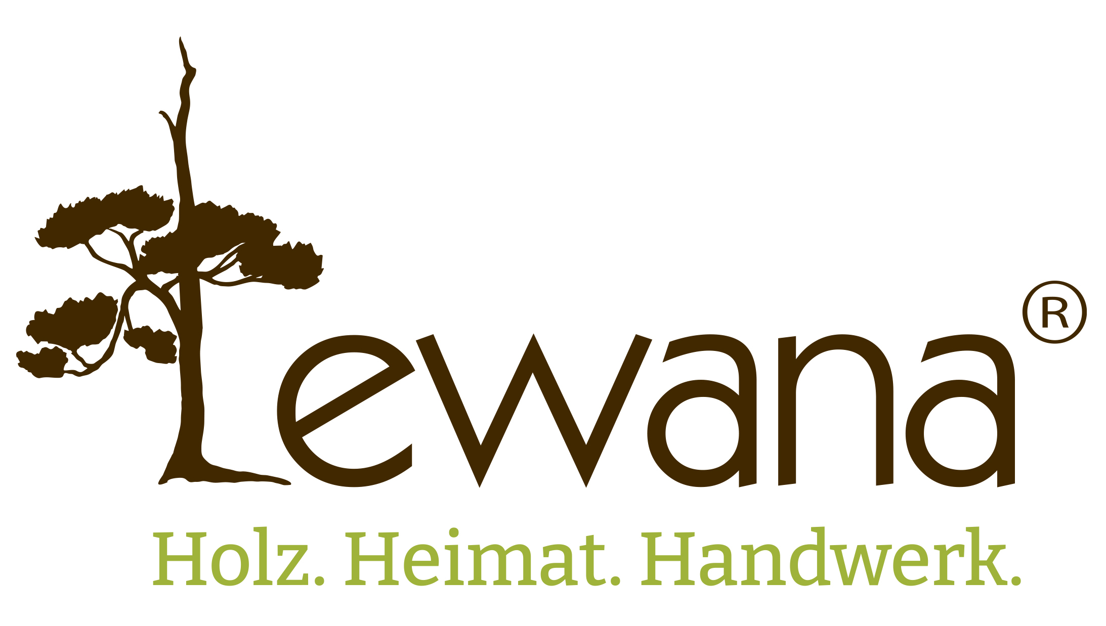 Logo: LEWANA – HOLZ. HEIMAT. HANDWERK.