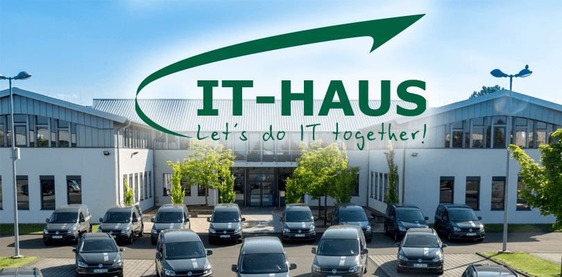 Logo und Firmengebäude: IT-Haus