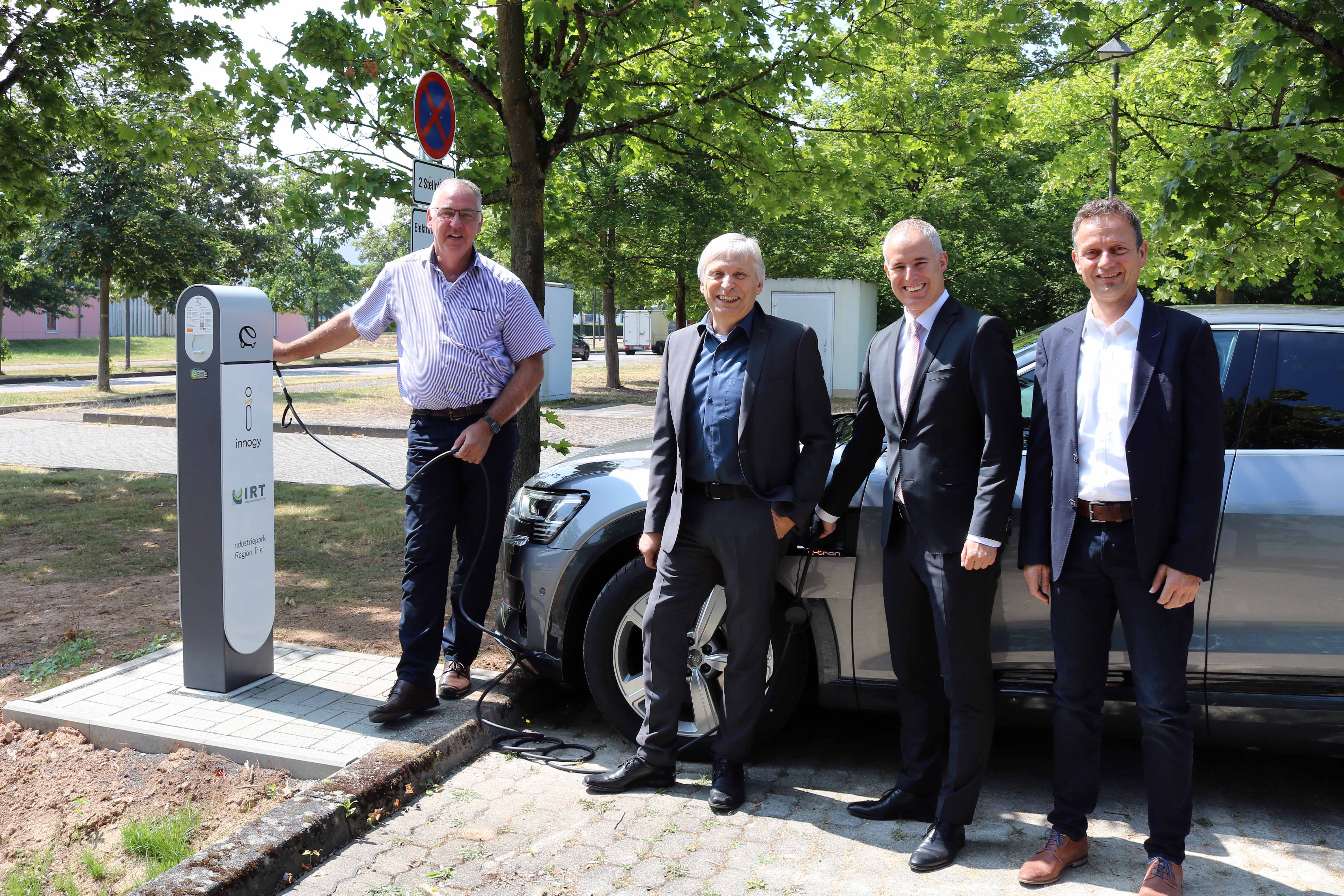 Ladeinfrastruktur für Elektroautos im Industriepark Region Trier